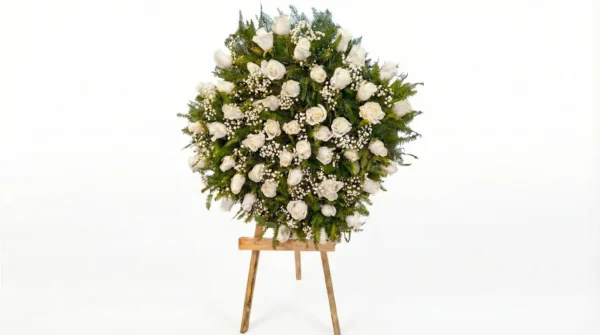 CORONA DE 50 ROSAS ECUATORIANAS