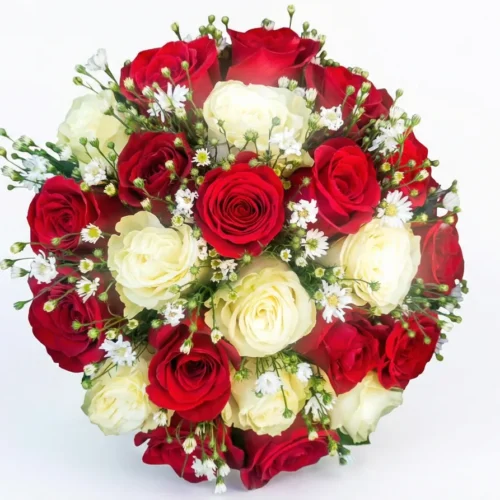 ramo-rosas-mixtas-035 Ramo de Rosas 25 rosas MIxtas