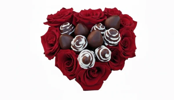 DekoFruta Rosas con Frutillas