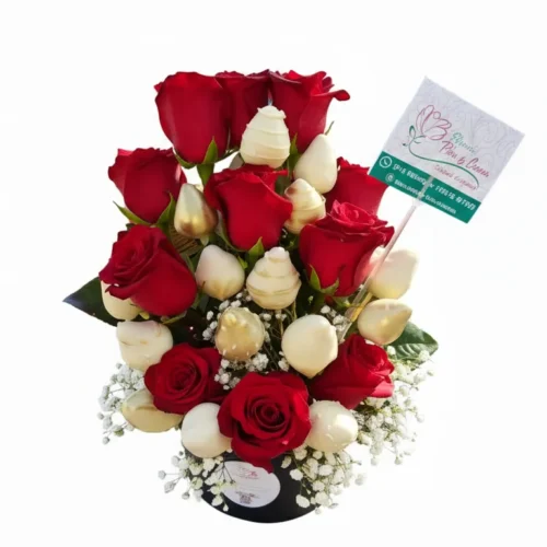 DEKOFRUTA Rosas con Frutillas Horizontal