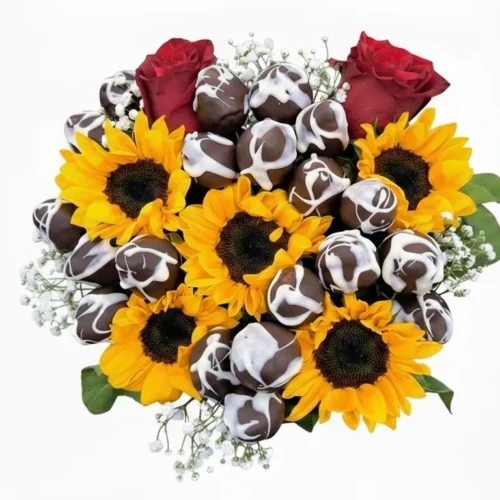 DekoFruta Rosas con Girasoles 2